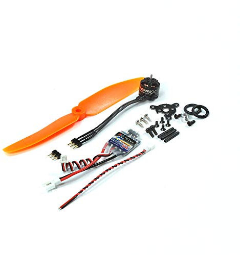 Micro moteur sans balais 2S 7,4 V MC1108-4000KV avec 1S/2S 5 A ESC + 5030 prop Power Combo utilisé pour avion intérieur à aile fixe F3P (C1108-P7)