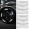 deemars 20PCS Reflektierende Auto-Rad-Dekorstreifen-Aufkleber, Anti-Scratch Reflektierende Reifen Felgen Aufkleber, Auto Exterieur Zubehör Reifenaufkleber Universal für Autos (Silberfarben)