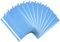 itenga 10er Pack Schnellhefter A4 Plastik stabil PP Kunststoff Sicht Hefter Mappe genarbt (hellblau)