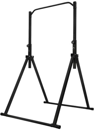 Faltbar Power Tower Dip Station, Multifunktion Klimmzugstange Freistehend Kraftstation Fitness Trainingsgerät für Home Gym Klimmzugturm Liegestütze Abdominal bis 200kg (Basic)