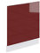 Vicco Panel Frontal R-Line, Rojo Burdeos Alto Brillo/Blanco, 60 cm, ET Roble