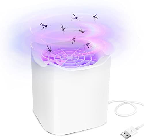 Insecticida eléctrica, USB, Trampa para Mosquitos, lámpara para Mosquitos con luz, Trampa para Moscas de la Fruta para Cocina, Interior y Exterior
