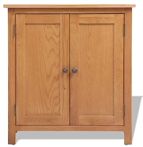 HETFTJN Spind Schuhschrank Barschrank Küchenschrank - Sideboard 70x35x75 cm Massivholz Eiche für Wohnzimmer Schlafzimmer Büro Küche