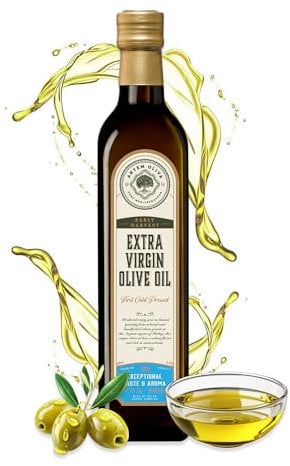 Artem Oliva Early Harvest Extra Virgin Olive Oil | High Polyphenol, Cold Pressed EVOO | Aegean, Izmir, Turkey | 500ml