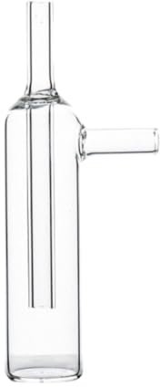 predolo Glass Gas Sampling Bottle Chemi Labware, Lab Glassware Experiment Tool Gas Collecting Tube