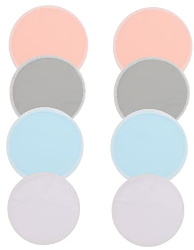 Kisangel 4paia Coppette Assorbilatte Riutilizzabili Per Donne Incinte Assorbenti Per Allattamento e Post-parto Lavabili e Confortevoli
