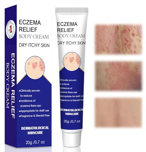 20g Eczema Creme,Ekzem Hautschutzcreme,Beruhigende Feuchtigkeitscreme,Sanfte Pflegecreme,Linderung trockene Haut,Ideal Für die tägliche Gesicht & Körper pflege