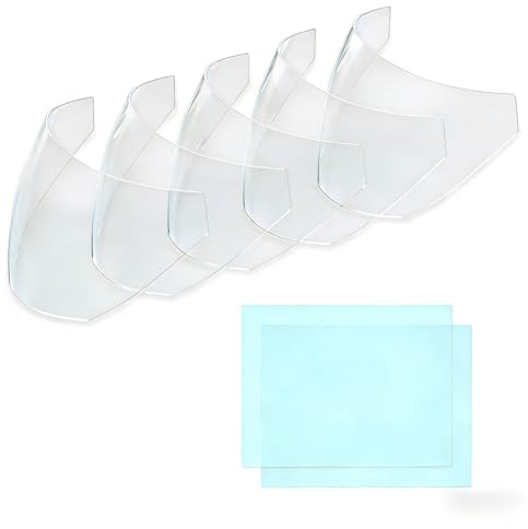 MIGVAN Juego de 7 discos de repuesto para casco de soldadura, cristal protector contra el sudor, 5 discos de protección exterior, 2 discos de protección interior