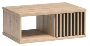 Masseno Couchtisch ALMERIA, Eiche Artisan, 90x58x36cm, Modern Wohnzimmertisch für Couch, rechteckig Beistelltisch, Laminierte Spanplatte