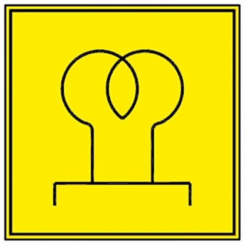 Gelbe Glühkerze ohne Leuchtmittel für Armaturenbrett Traktor von Ama