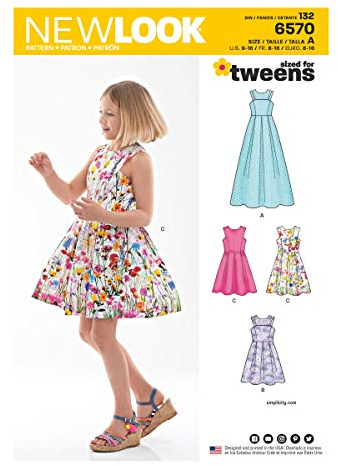 New Look Schnittmuster, Papier, weiß, verschiedene