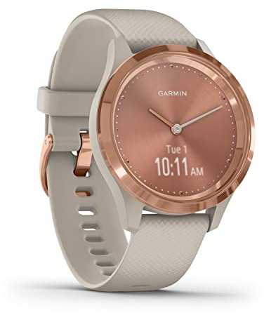 Garmin Vívomove 3S Sport Reloj Inteligente, Unisex Adulto, Rose Gold/Tundra, Small