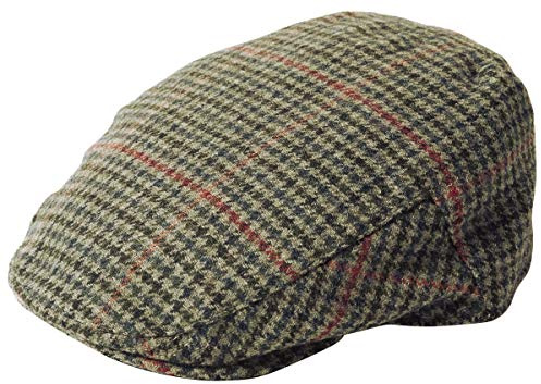 Failsworth Millinery Norwich Flat Cap in Checked 114, Size: Medium (57cm)