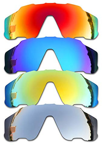 SOODASE Para Oakley Jawbreaker Gafas de sol Rojo/Azul/Dorado/Plata Lentes de repuesto polarizadas