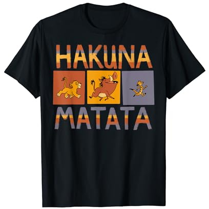 Disney The Lion King Hakuna Matata Solid Blocks T-Shirt