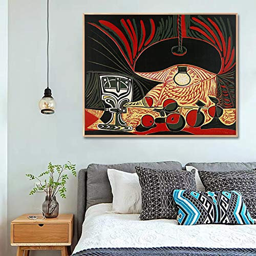 Picasso célèbre peinture abstraite sous verre lampe affiches et impressions toile peintures mur Art photos pour chambre décor 60x80 cm sans cadre