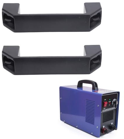 Agatige Bügelgriff handgriff, Bügelgriff mit Durchgangslöchern, quadratischer Kunststoff-Ziehgriff, 8,5 mm 120mm tragegriff haltegriff transportgriff griff kunststoff, Schwarz für Werkzeugmasch