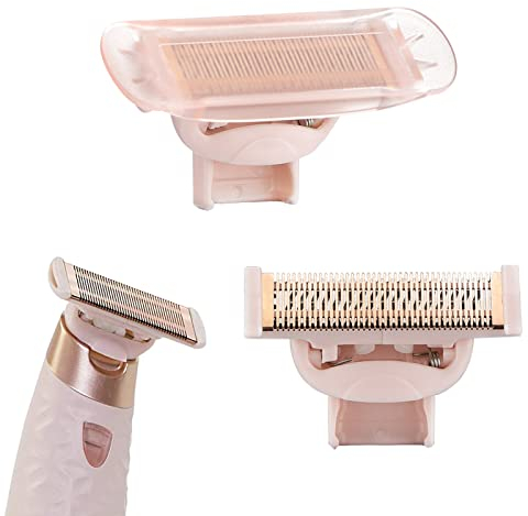 Flawless Nu Rasierer-Ersatzköpfe, rosévergoldeter Körper mit Abdeckungen, kompatibler Haarentfernerkopf für den letzten Touch, Damenrasierer (2 Stück)