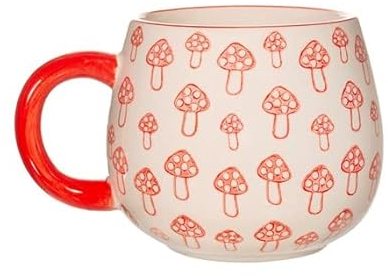 Sass & Belle Tasse à imprimé champignon