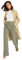 TRENDYOL Damen Trendyol Offene -Gerader Hose Pants, Helles Khaki, 34 EU