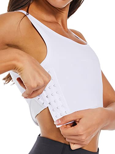 Funyco Binder Trans Atmungsaktiv Chest Binder Mehrreihig Einstellbare Brust Binder für Damen Tomboy Transgender FTM