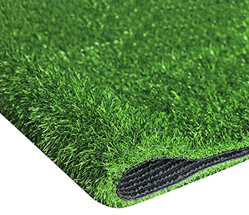 30 mm synthetischer Kunstrasen, Kunstrasen mit hoher Dichte, weich, rutschfest, wasserdicht, natürlich und realistisch aussehend (2 × 3,5 m)