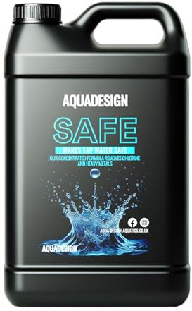 AquaDesign SAFE 5000ML Aquarium Tap Water Conditioner Dechlorinator TREATS 125,000 ltrs