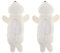Baoblaze 1 Paar Schlittschuh Kufenhüllen, Hockey Schlittschuhe Kufenschutz, Ice Skate Blade Covers Cute, Plush Ice Skate Blade Covers, Kufenstrump Kufenschoner für Kinder Erwachsene, Siegel