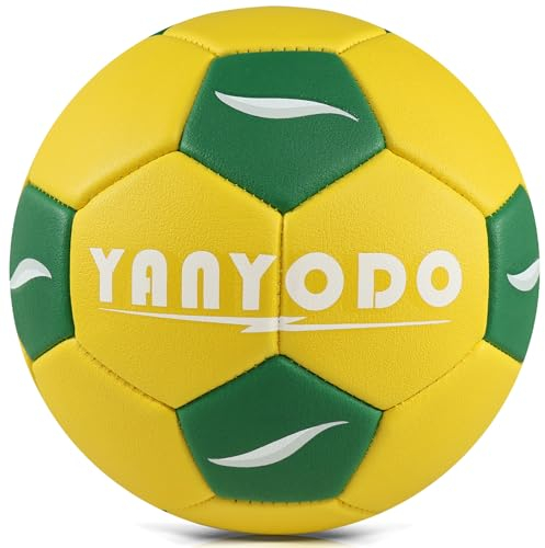 YANYODO Handball Größe 3 Spielball und Trainingsball Weicher Hand Ball für Kinder Jugend Geeignet für den Innen- und Außenbereich