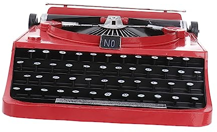 MAGICLULU Vintage Schreibmaschinen Modell Kunst Tischdekoration Weinregal Zierstück Retro Requisite Für Wohnzimmer Bar