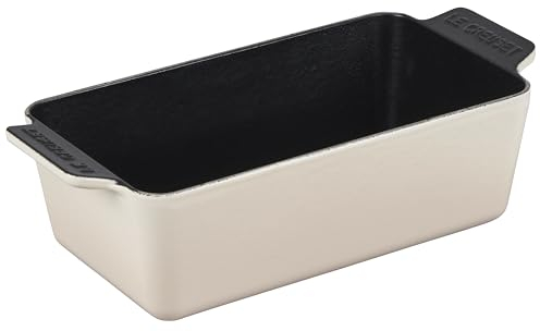 Le Creuset Moule à pain Signature en fonte émaillée, 2 l, meringue