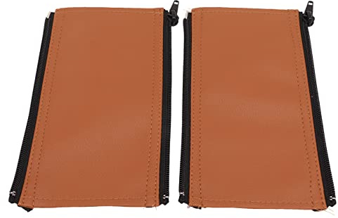 Alomejor Abnehmbare Kinderwagen Griffabdeckung aus PU-Leder, 19,1x10,8 cm | Rutschfeste Lenkerhülle mit Reißverschluss, schützt vor Schmutz und Abnutzung, pflegeleicht mit feuchtem Tuch