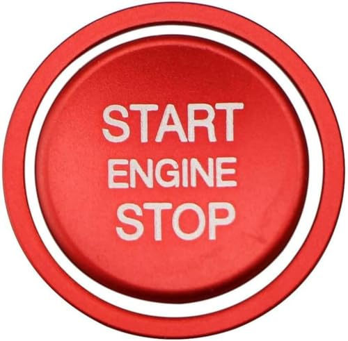 IPUDIS Auto Start Stop Engine Knopf Aufkleber für Golf 7 MK7 VII GTI R für Tiguan CC Arteon für Passat B8 2015-2020 Motorstartknopf Abdeckung Schmücken