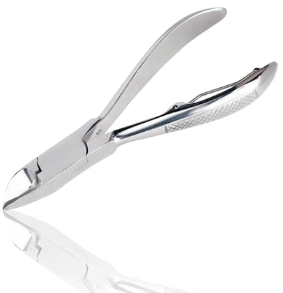 TITANIA pince à ongles avec des lames droites acier à haute teneur en carbone, coupe facilitée grâce à un mécanisme de ressort automatique, pince coupe ongle pour les hommes et les femmes