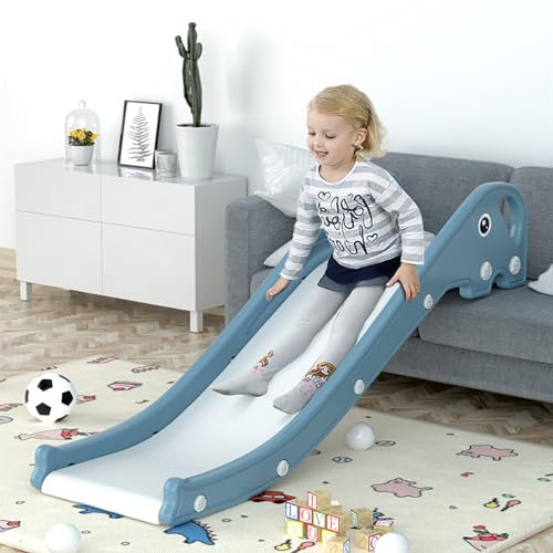 FUKEA Sofa Slides for Kids, Elephant Indoor Kids Slide for Bed Couch Slide for Toddler Age 1-3