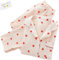 JosuE Ensemble de Pyjama à imprimé cœur, Ensemble Pyjama en Coton,Beige,L