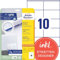AVERY Zweckform 6137 Adressaufkleber (250 plus 50 Klebeetiketten extra, 105x57mm auf A4, Papier matt, bedruckbare Absenderetiketten, selbstklebende Adressetiketten mit ultragrip) 30 Blatt, weiß