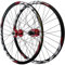 NBTRXWAFR 26/27.5/29-Zoll-MTB-Laufradsatz Scheibenbremse Schnellspanner Mountainbike-Laufräder Alu-Legierung Doppelschicht-Felge Vorder- Und Hinterrad Für 7-12 Gang Kassette 32 Löcher,Rot,26inch