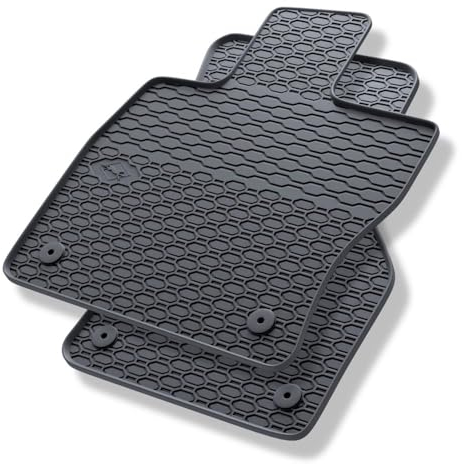 Mossa - Gummifußmatten Auto kompatibel mit Cupra Leon Hatchback, Sportstourer (2020- ) schwarz Gummimatten Gummi Fußmatten 2