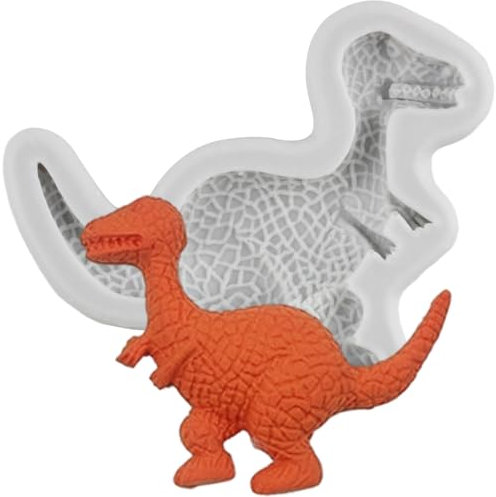 MINFEIDMS Moules en silicone en forme de dinosaure pour décoration de gâteau sur le thème du dragon, pâte à sucre, pâte à sucre, argile polymère