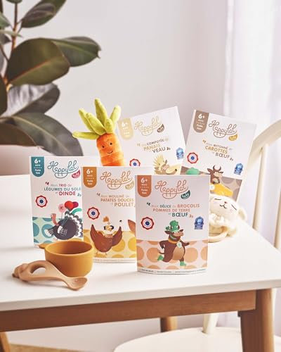 HAPPYLAL BABY - Lot Baby Box - Petits Plats halal pour Bébé - Repas Dès 6 Mois - Idéal Diversification - Fabrication France - Certifié AVS (5 Sachets)