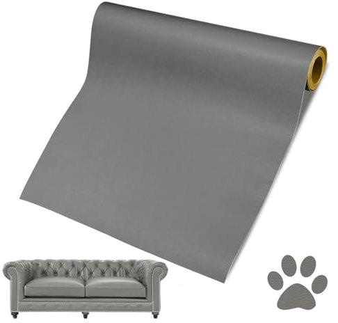Rcbzzp Cuir Autocollant, 60 x 137cm, Patch de Réparation en Cuir, Autocollant pour Réparation Canapé, pour Réparation et Rénovation de Canapé, Siège, Vestes, Artisanat(Gris Foncé)