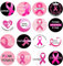 16PCS Octobre Rose 2025 Accessoires Français Octobre Ruban Pin's Broches pour Sensibilisation au Cancer du Sein Goodies Accessoires Activité Rose Ruban