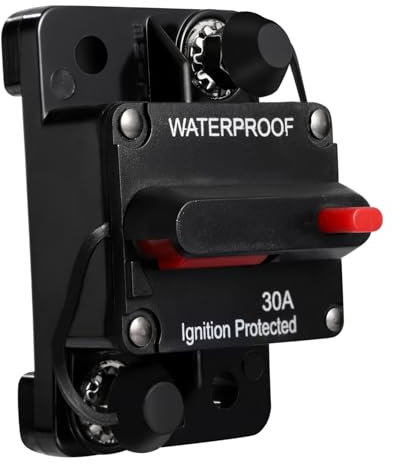 SOLUSTRE 12v Disjoncteur De Circuit Étanche Avec Réinitialisation Manuelle Pour Auto Camion Rv Et Bateau Protection Automatique Pour Équipements Électriques