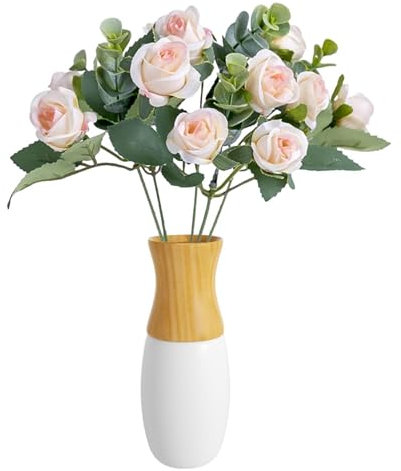 Générique Faux Bouquet de Fleurs | Bouquet de Roses artificielles en Soie,Bouquets de Fleurs élégants réutilisables, Fausses Fleurs, pour la Saint-Valentin, décorations de Tables, noël et Mariage