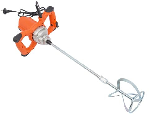 Mezclador de mortero eléctrico de 2100 W, 220 V, mezcladores de hormigón, para mortero, naranja