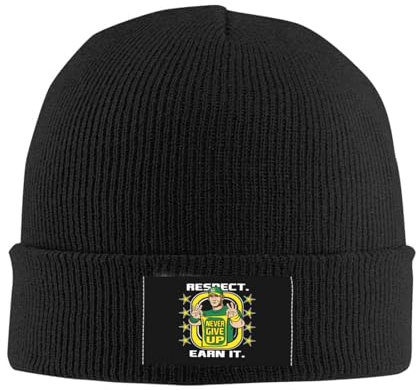 OOOCPUUK Cena John Mütze Hut Strickmütze Männer Frauen Cool Unisex Erwachsene Niemals aufgeben Warme Mützen Mütze