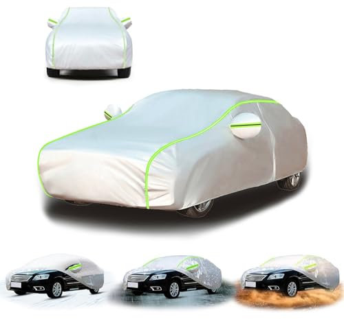 Autoabdeckung Winter, Auto Halbgarage Für Toyota Aygo X, Auto Abdeckplane, Auto Abdeckplane Wasserdicht, Auto Abdeckplane Winter, regensicher,mit Reflektierenden Streifen-x283