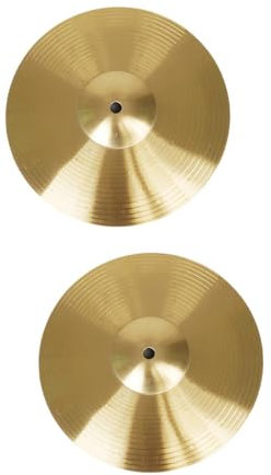 JISADER 2 Platillos de Tambor Prácticos de Repuesto, Accesorios Profesionales para Instrumentos de Percusión Tradicionales, Aleación de Platillos, Diámetro 30cm