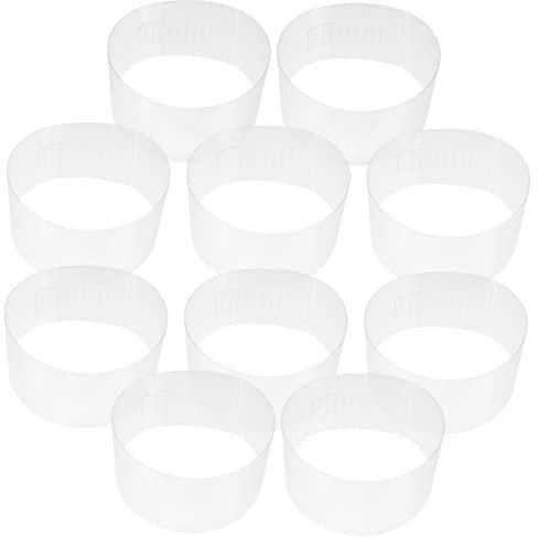 HEALEEP 10 Stück Hutfutter Hut Schwarz Band Gestalter Spitze Motorhaube Sensor Kork Tailliert Sprießen Kappenhalter Mütze Stand Eimerhüte Hut Verstellbar Hutmacherei Transparent Plastik